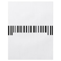 long bar code label icon custom flyer
