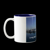 Long Beach, CA Boating Dock Mug mugs