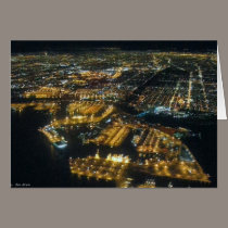 Long Beach Harbor at Night cards