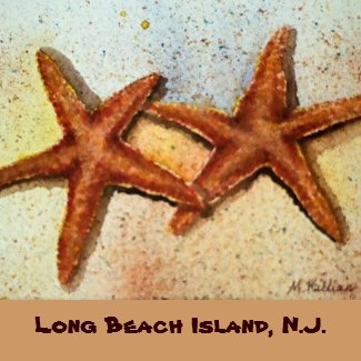 Long Beach Island, N.J. souvenir starfish magnet