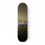 Long Beach Skyline Night City Custom Skateboard