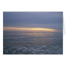 Long Beach Sunset Greeting Card