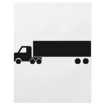 long black truck icon flyers