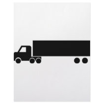 long black truck icon letterhead