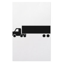 long black truck icon stationery