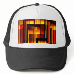 Long Boxes in Red, Golds &amp; Black Trucker Hat