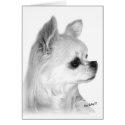 Long Coat Chihuahua card by MartinisMommy Long Coat Chihuahua card