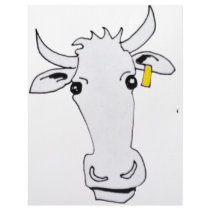 long cow personalized letterhead