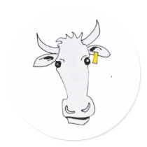 long cow stickers by garethstamp long cow stickers
