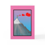 Long Distance Love; Valentines Greeting Card