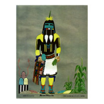 "Long-Hair" kachina print