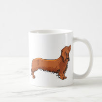 Long Haired Dachshund mugs by cutecanines Long Haired Dachshund mugs