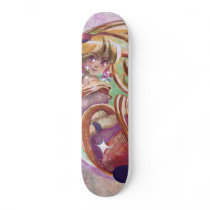 Long Haired Lady Skateboard