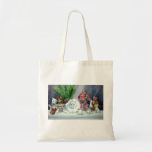 Long Haired White Cat Tote Bag