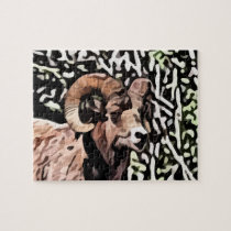 long horn sheep painting puzzles