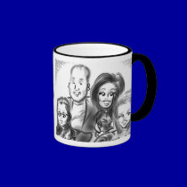 Long Island Family Caricature Mug 13a mugs