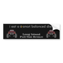 Long Island Full Size Bronco bumper stickers