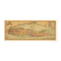 Long Island Railroad Map 1884 posters