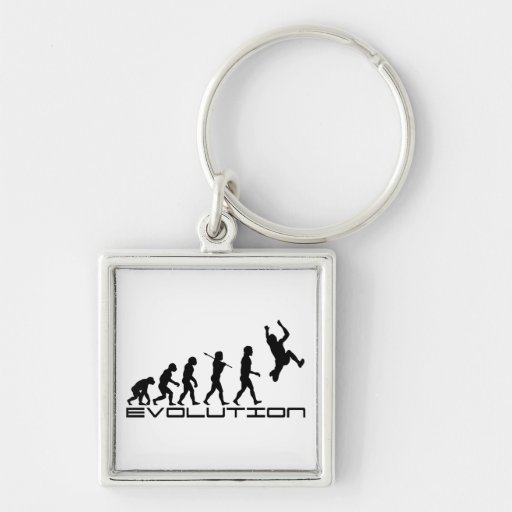 Long Jump Triple Jump Sport Evolution Art Keychain