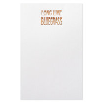Long Live Bluegrass Personalized Stationery