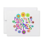 Long Live Hippies Custom Invitations