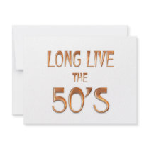 Long Live the 50s Announcement