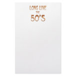 Long Live the 50s stationery