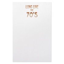 Long Live the 70s Stationery Design