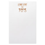 Long Live the 70s Stationery Design