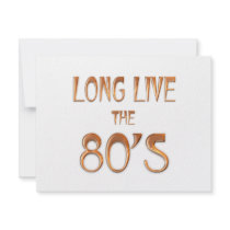 Long Live the 80s Personalized Invite