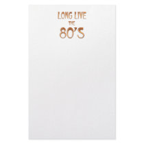Long Live the 80s Stationery Design