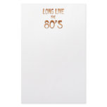 Long Live the 80s stationery