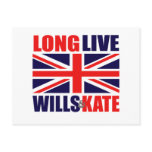 Long Live Wills & Kate postcards