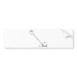 Long neck reaction bumper sticker