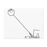 Long neck reaction postcard