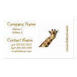 Long Necked Giraffe Business Cards