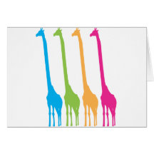Long Necks Greeting Cards
