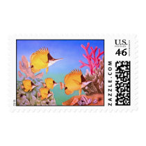 Long-nose Butterfly Fish postage