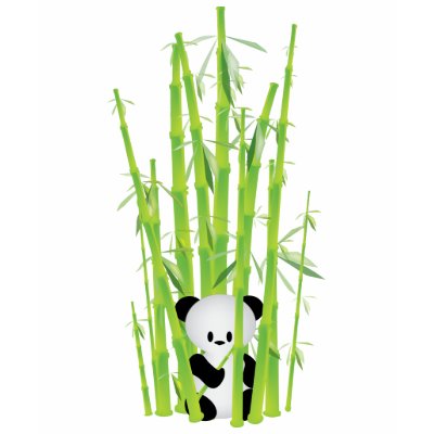 Long-sleeved shirt - Panda Hiding in Bamboo by CreativeAesthetic