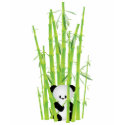 Long-sleeved shirt - Panda Hiding in Bamboo
