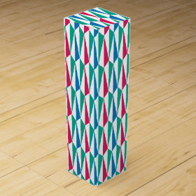 Long Triangles Art Deco Look Wine Boxes