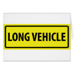 long vehicle greeting card
