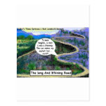 Long & Whining Road Funny Gifts & Collectibles Post Card