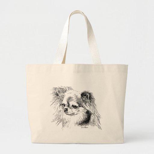 Longcoat chihuahua canvas bag