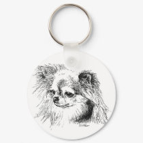 Longcoat chihuahua keychains