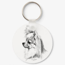 Longcoat chihuahua keychains