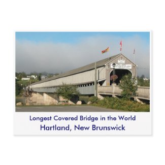 Longest Covered Bridge in the Worl... postcard