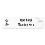 Longevity - Chouju Bumper Stickers