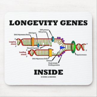 Longevity Genes Inside (DNA Replication) mousepad
