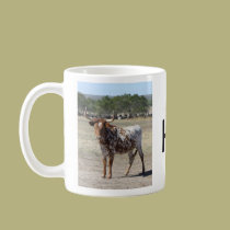 Longhorn and brand mug mugs